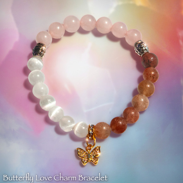 Butterfly Love Charm Bracelet - For Discovering All The Love You Already Have In Your Life.