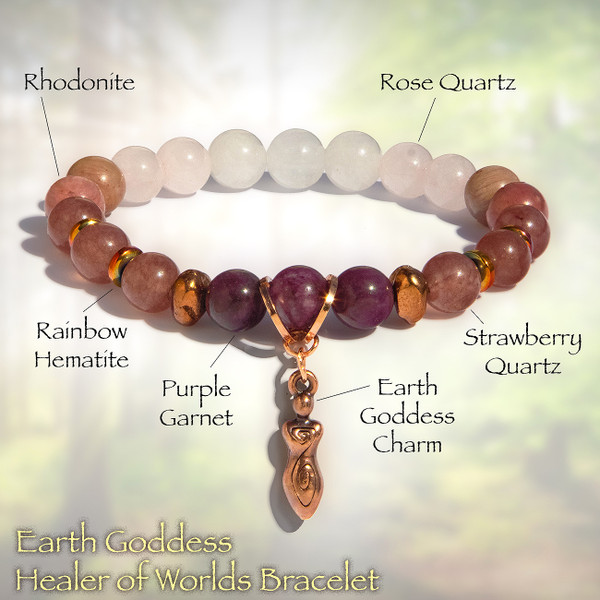 The Earth Goddess: Healer of Worlds Bracelet - Heal Your Life, Your Family, Your World. 