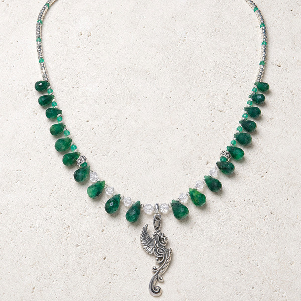 Live Show JL7. The Emerald Griffon Wealth And Treasure Protection Necklace