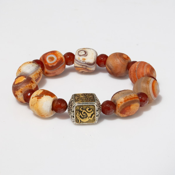 Live Show JL8. Four Sacred Beasts Protection Bracelet.  Size Medium. 
