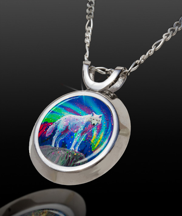 White Wolf Magical Energy Pendant - From The Magical Chi Collection *