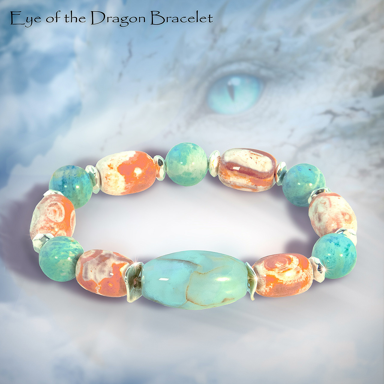 Image of Eye Of The Dragon "Truth Seer" Bracelet.  See though all the confusion, the conflicting news and the fake AI so you can make better decisions. 