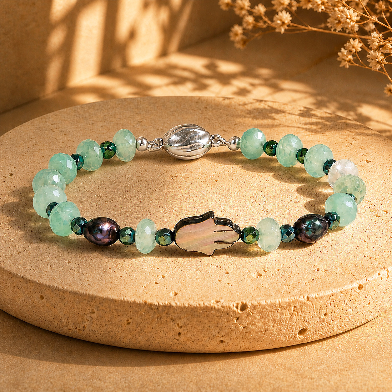 Image of The Protect Your Blessings Hamsa Bracelet - Guard the things that matter most. 