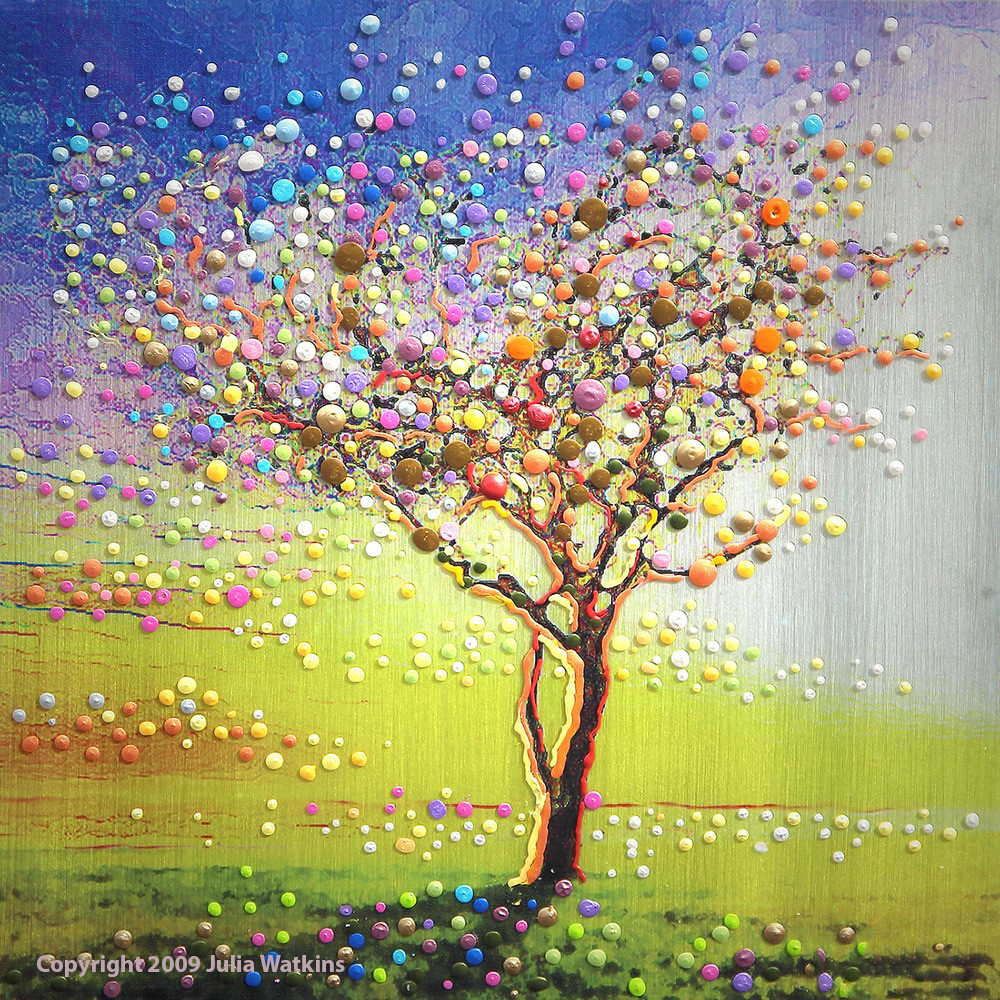 The Peace Tree Energy Painting By Julia Watkins. Giclee Print