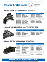 Power Brake Sales Now Stocking Air Disc Caliper Repair Kits