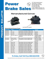 Power Brake Sales Convac Pumps page