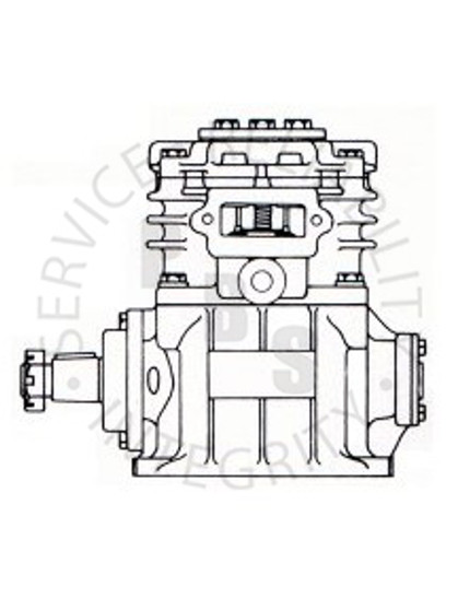 275114X, TF-300, Air Compressor, Engine Lube, R.S., Threaded base for adapter plate