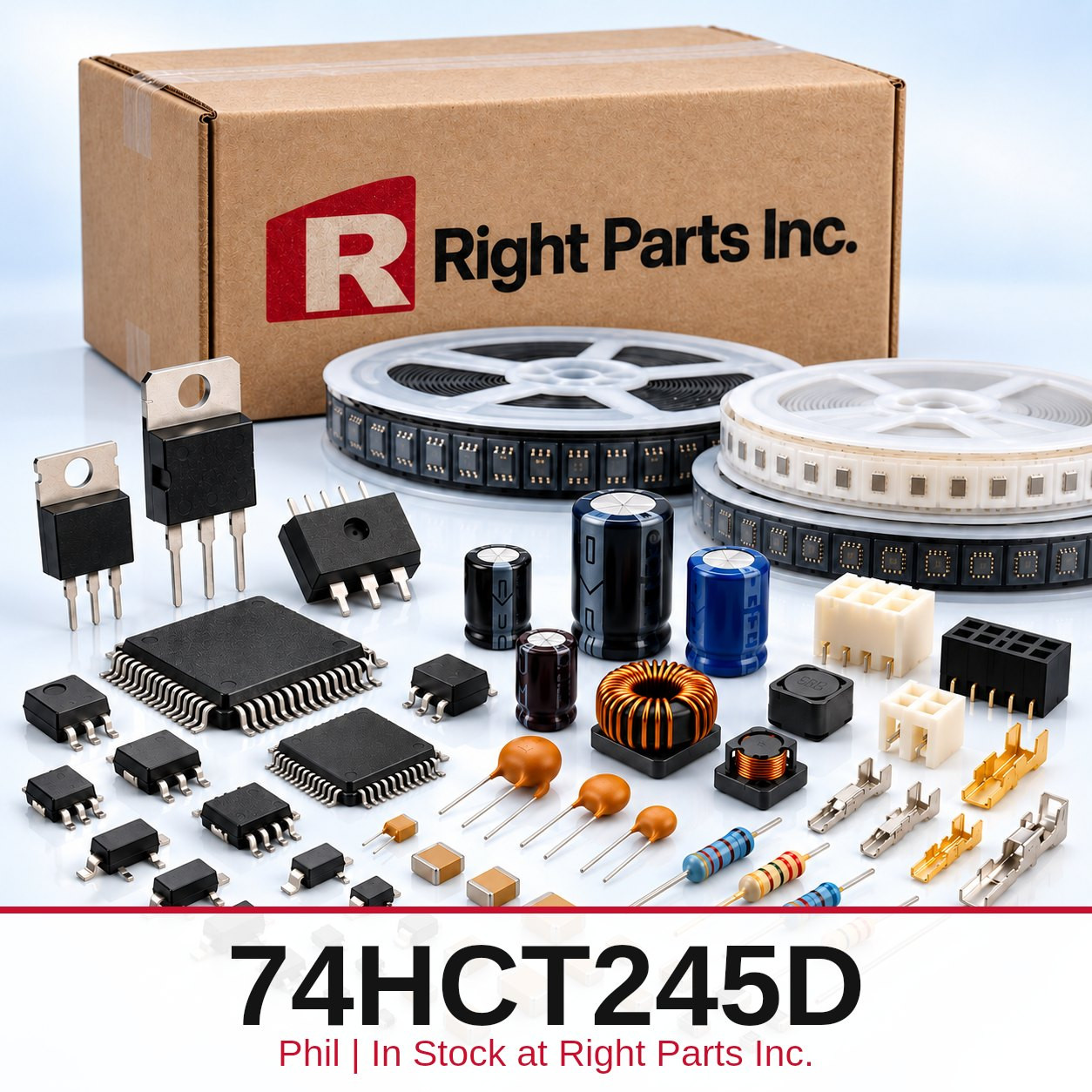 74HCT245D Phil in stock at Right Parts Inc.