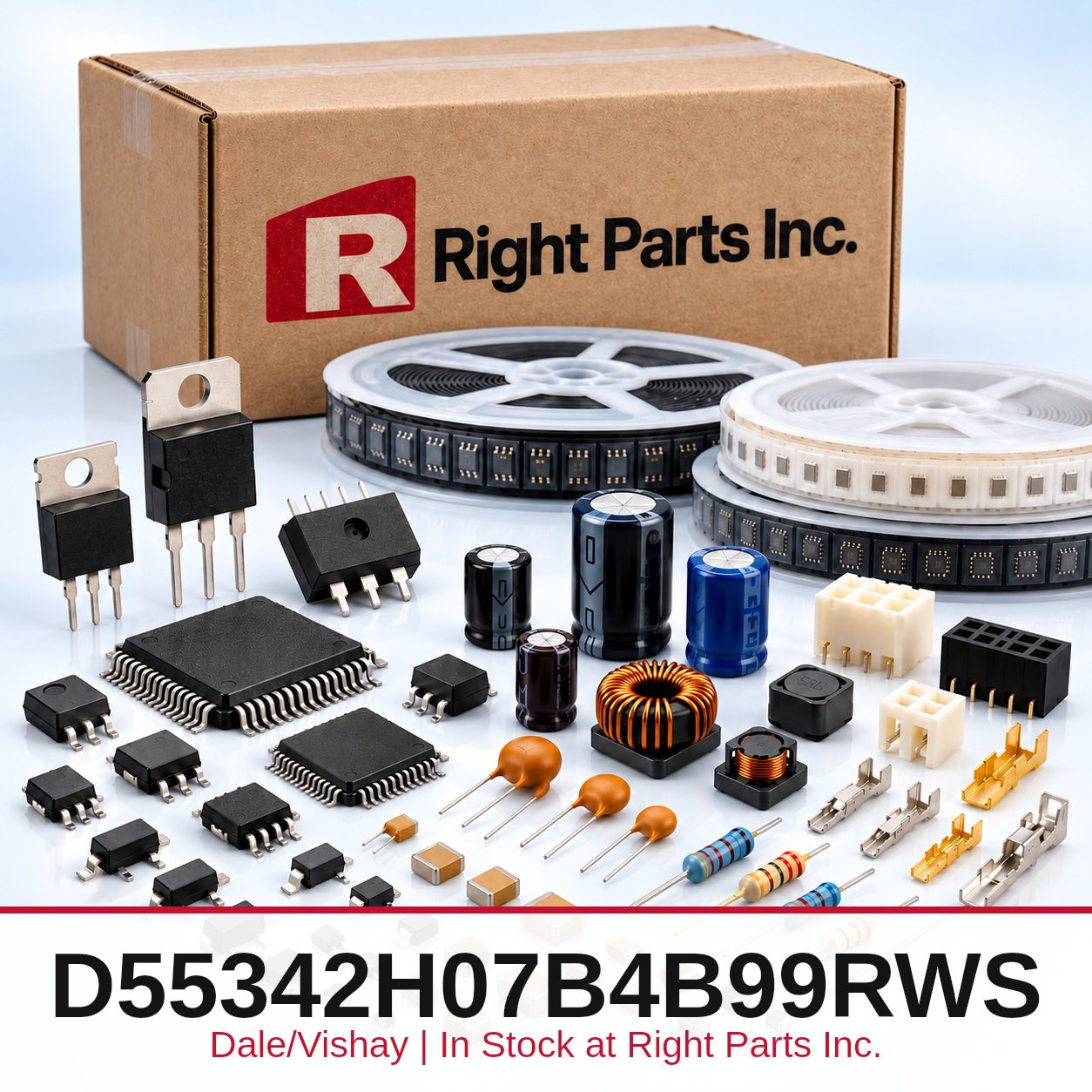 D55342H07B4B99RWS Dale/Vishay in stock at Right Parts Inc.