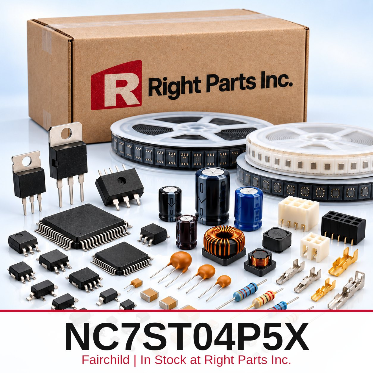 NC7ST04P5X Fairchild in stock at Right Parts Inc.