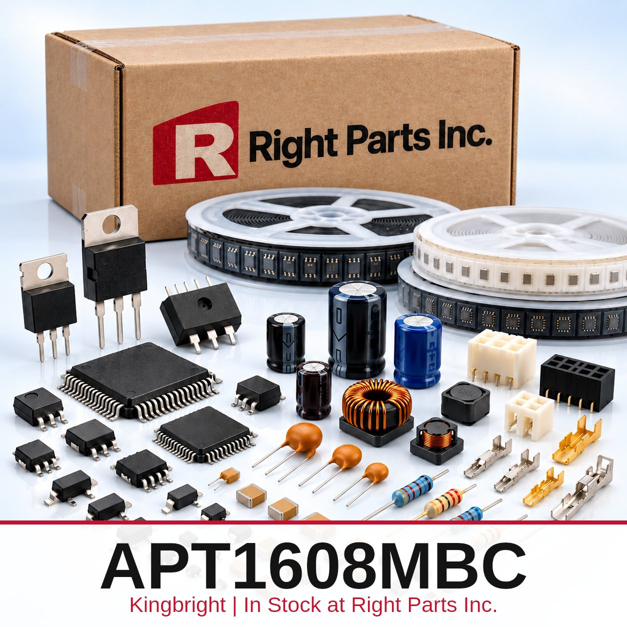 APT1608MBC Kingbright in stock at Right Parts Inc.