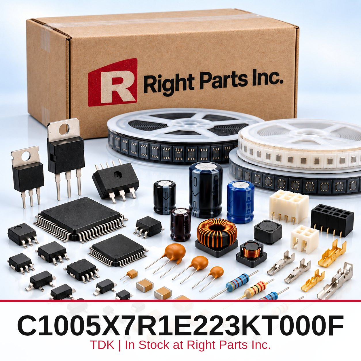 C1005X7R1E223KT000F TDK in stock at Right Parts Inc.