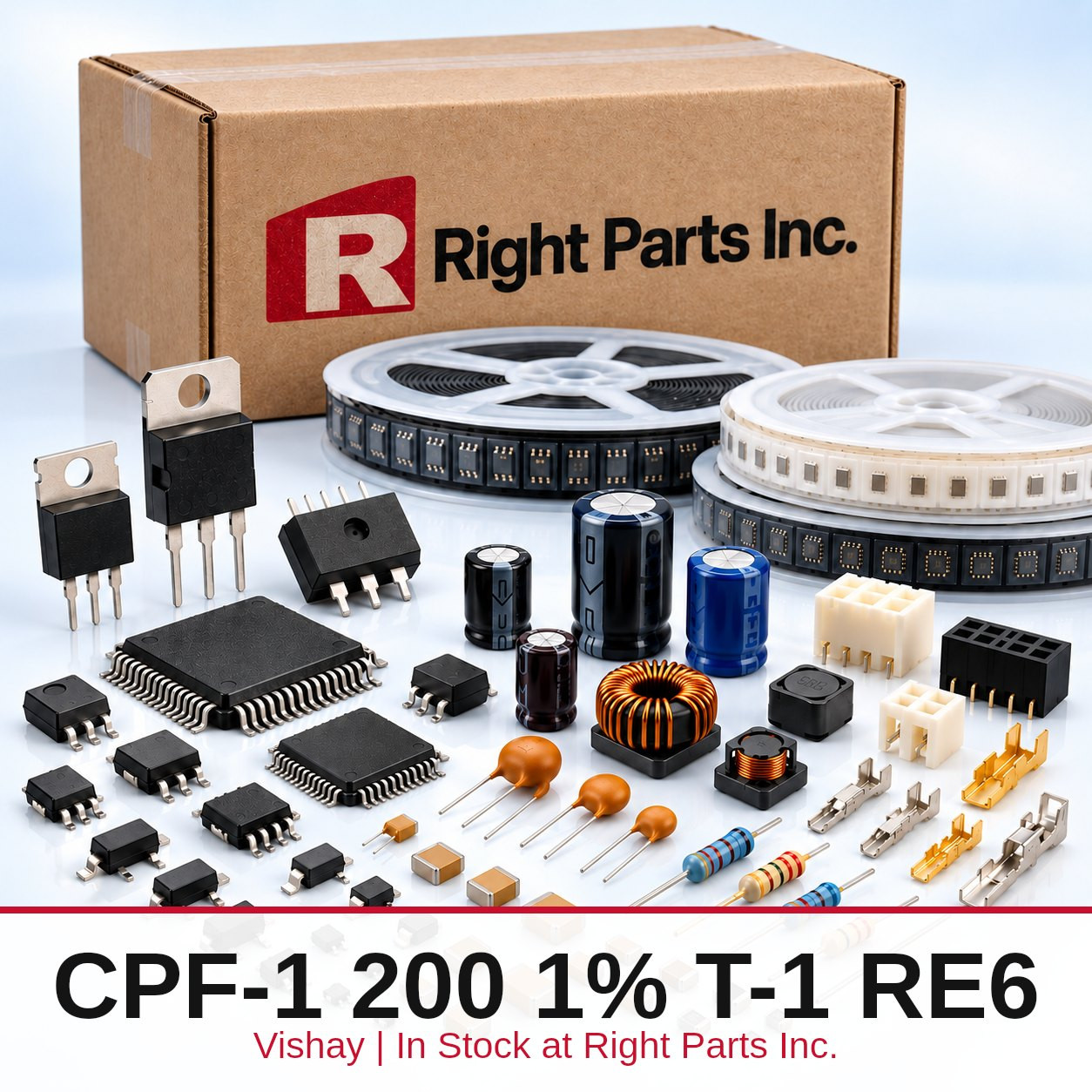 CPF-1 200 1% T-1 RE6 Vishay in stock at Right Parts Inc.