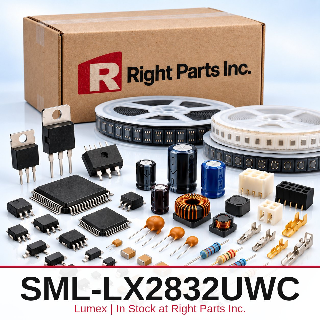 SML-LX2832UWC Lumex in stock at Right Parts Inc.