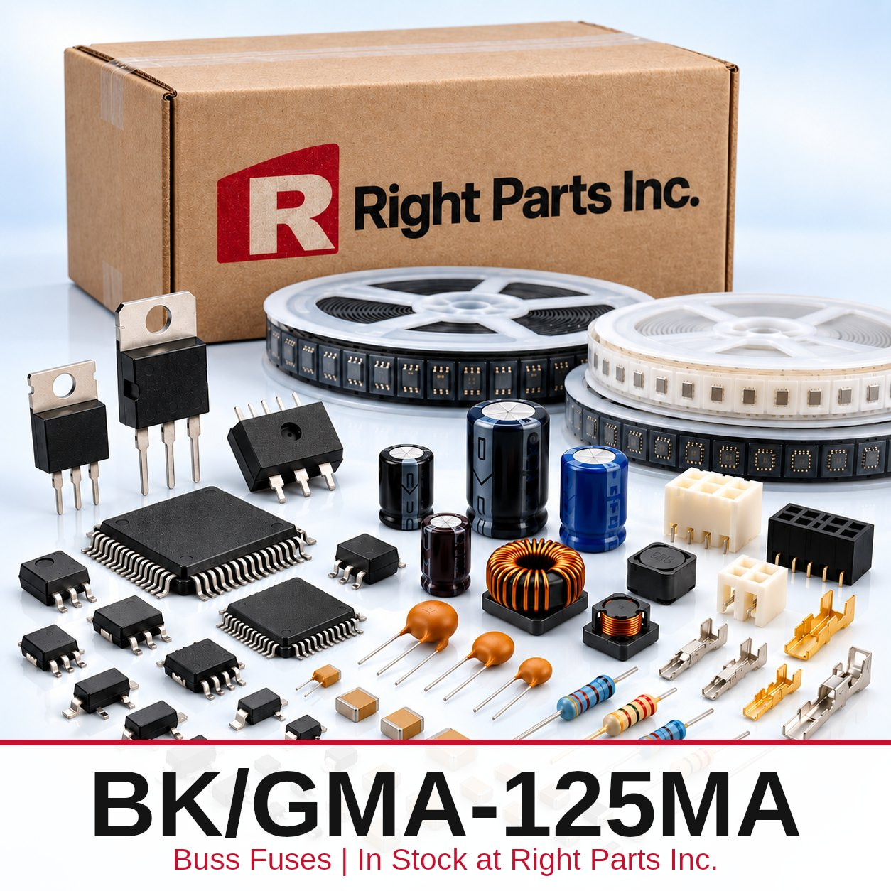 BK/GMA-125MA Buss Fuses in stock at Right Parts Inc.