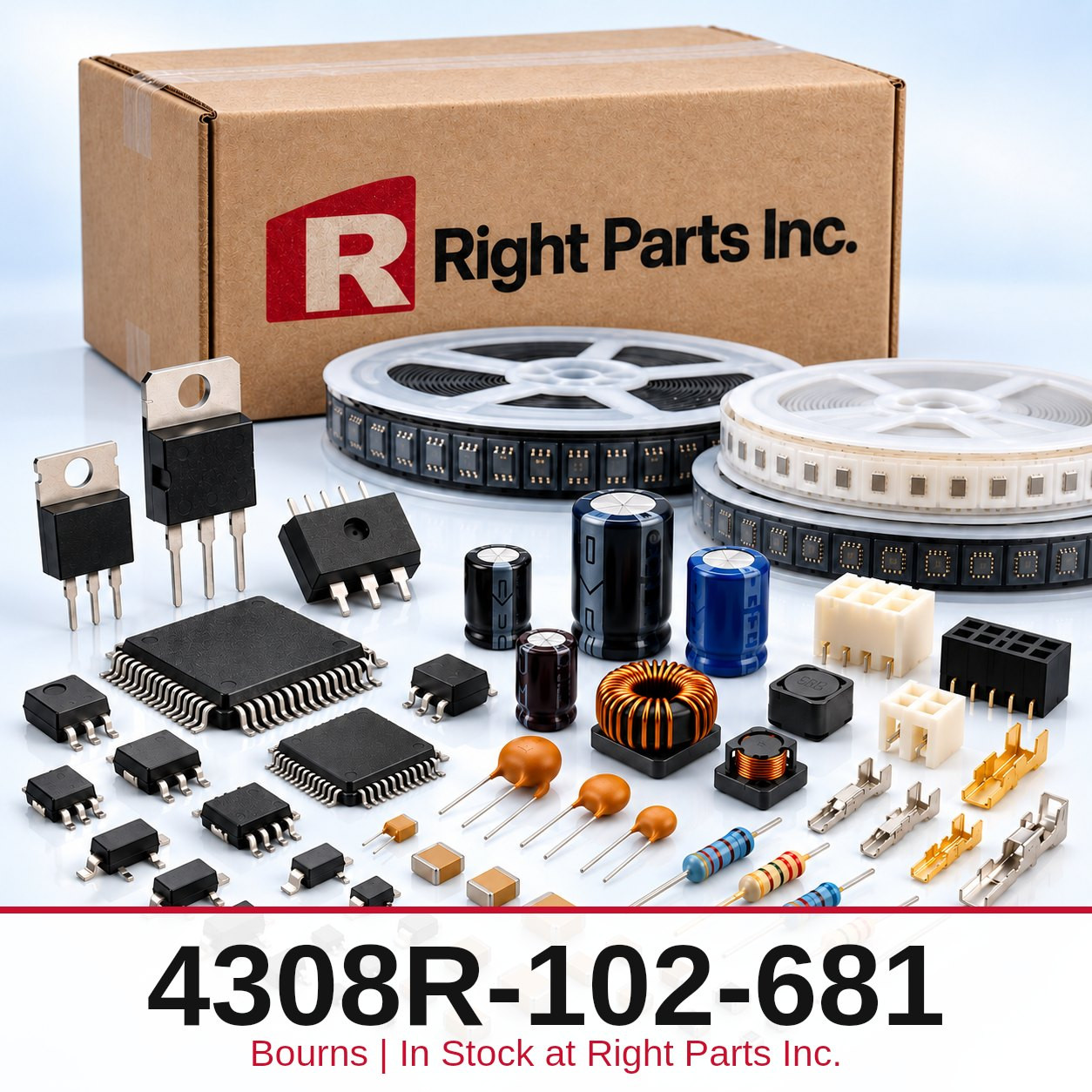 4308R-102-681 Bourns in stock at Right Parts Inc.