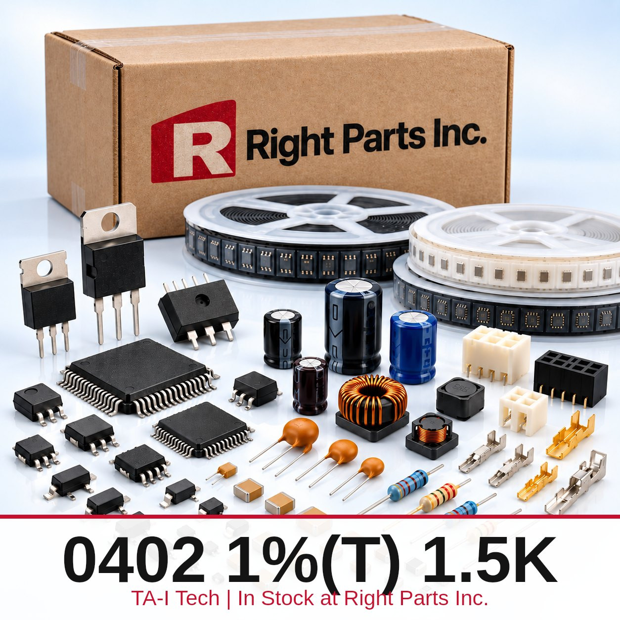 0402 1%(T) 1.5K TA-I Tech in stock at Right Parts Inc.