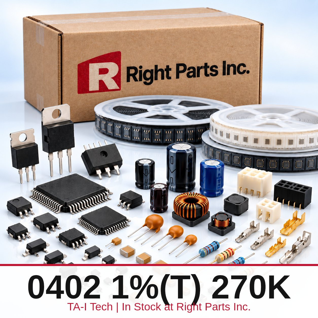 0402 1%(T) 270K TA-I Tech in stock at Right Parts Inc.