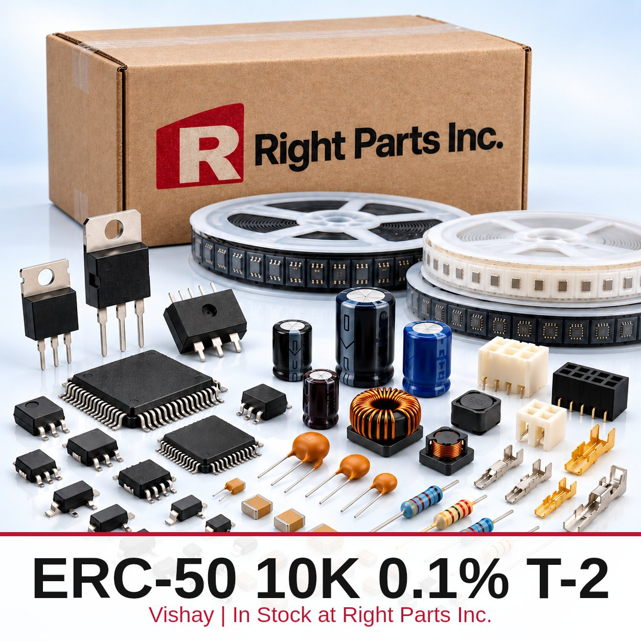 ERC-50 10K 0.1% T-2 Vishay in stock at Right Parts Inc.