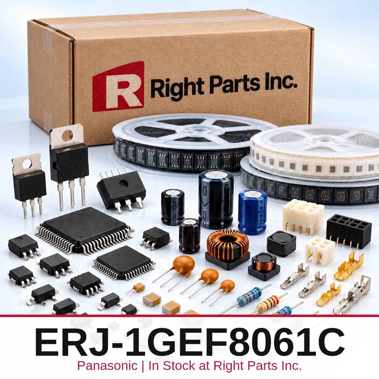 ERJ-1GEF8061C Panasonic in stock at Right Parts Inc.