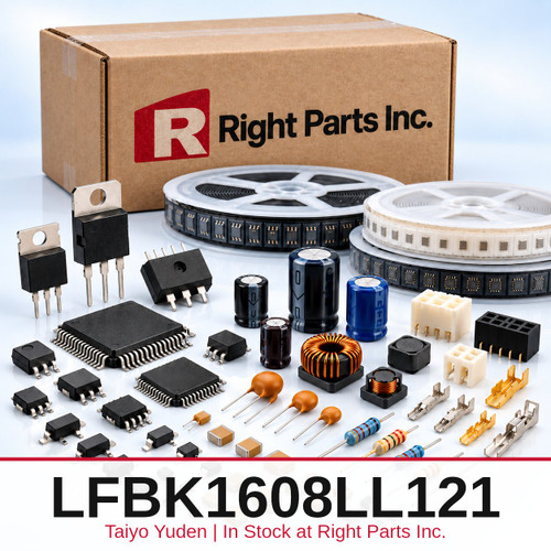 LFBK1608LL121 Taiyo Yuden in stock at Right Parts Inc.
