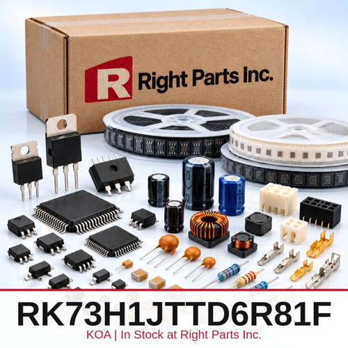 RK73H1JTTD6R81F KOA in stock at Right Parts Inc.
