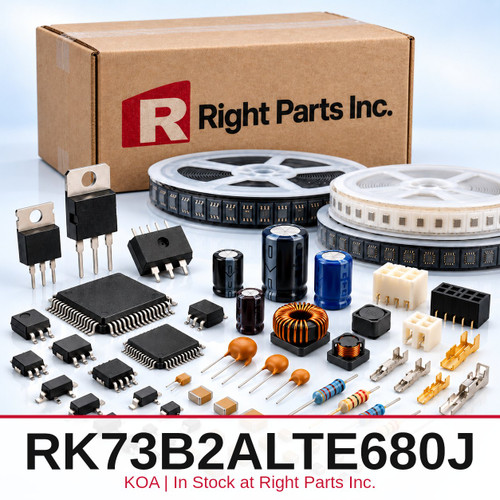 RK73B2ALTE680J KOA in stock at Right Parts Inc.