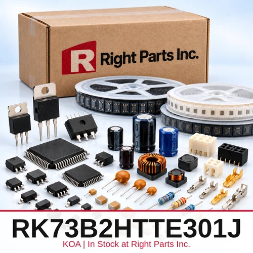 RK73B2HTTE301J KOA in stock at Right Parts Inc.