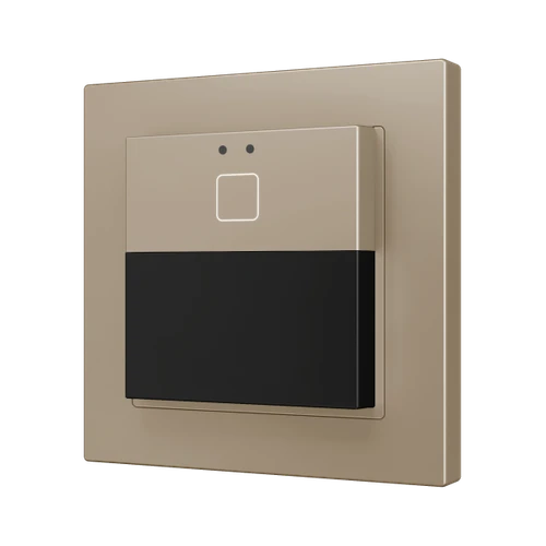 Presentia W1 v2. KNX motion detector for wall mounting - 1 button - Champagne