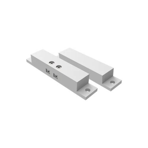 Magnetic contact for surface installation in door or window. Small - white