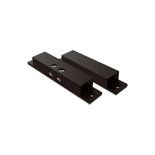 Magnetic contact for surface installation in door or window. Small - brown