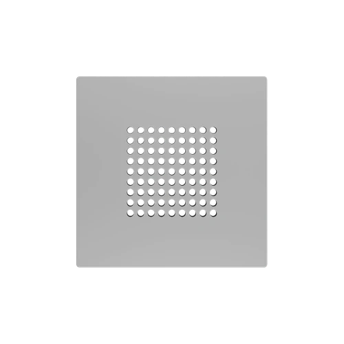 ZS55. RingBOX - KNX Doorbell cover 55x55 mm - Silver