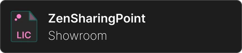 ZenSharingPoint - License for data endpoint exchange - Only for showrooms - Permanent license