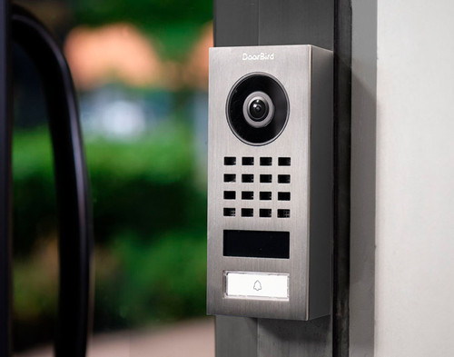 DoorBird D1101V Surface-Mount IP Video Intercom with Wi-Fi and PoE  Stainless steel V2A, brushed