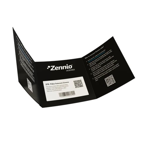 Video Intercom License for Z50, Z70 & Z100. License box.