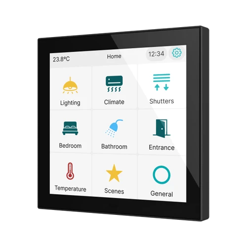 CX40. KNX capacitive touch panel 4" - Anthracite