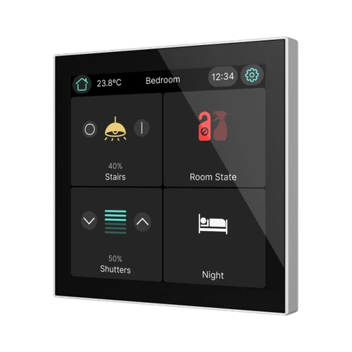 CX40. KNX capacitive touch panel 4" - Silver