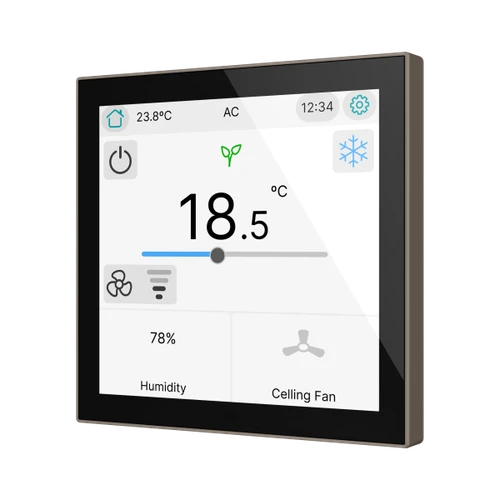 CX40. KNX capacitive touch panel 4" - Mocha