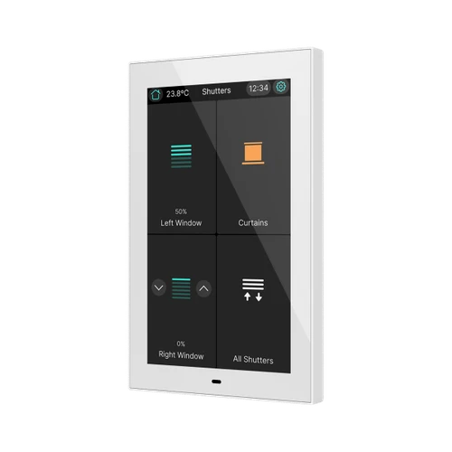 CX50. KNX capacitive touch panel 5" - White