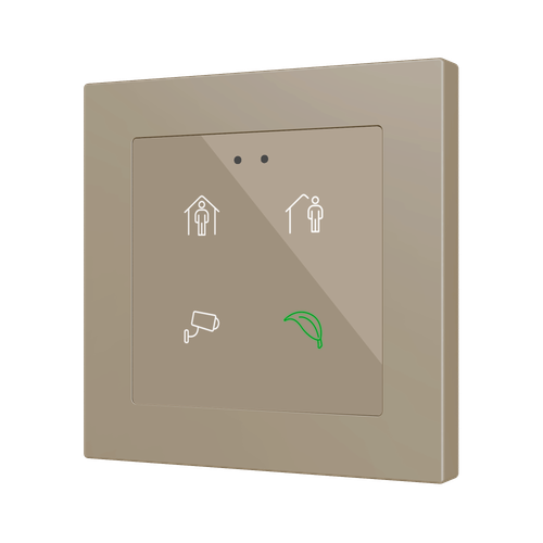 Flat RGB 55 X4. Glass capacitive push button 55x55 - 4 buttons - Custom (ZS55 frame not included)