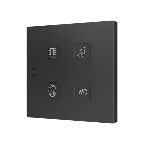 Tecla 4. PC-ABS Capacitive push button - 4 buttons - Custom