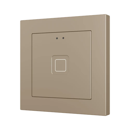 Tecla 55 X1. PC-ABS Capacitive push button 55x55 - 1 button - Champagne (ZS55 frame not included)