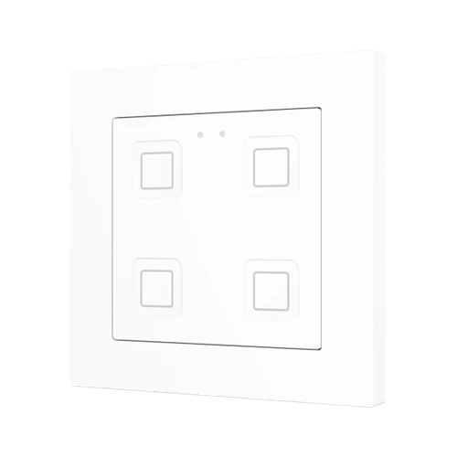 Tecla 55 X4. PC-ABS Capacitive push button 55x55 - 4 buttons - White (ZS55 frame not included)