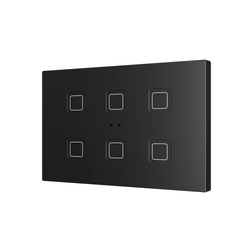 Tecla RGB XL 6. PC-ABS Capacitive push button - 6 buttons - Anthracite