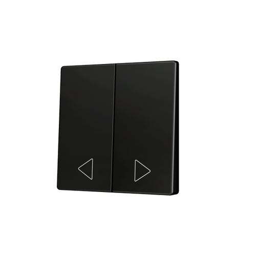 ZS55. Cover for Double KNX Soft push button 55x55 mm. Tilt down - Anthracite - Custom. Minimum 100 units per design