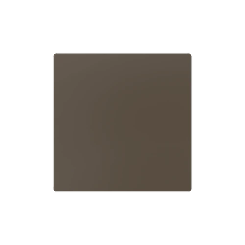 ZS55. Blind cover 55x55 mm - Mocha. Metallic plate (ZACHOLD33) is needed but not included