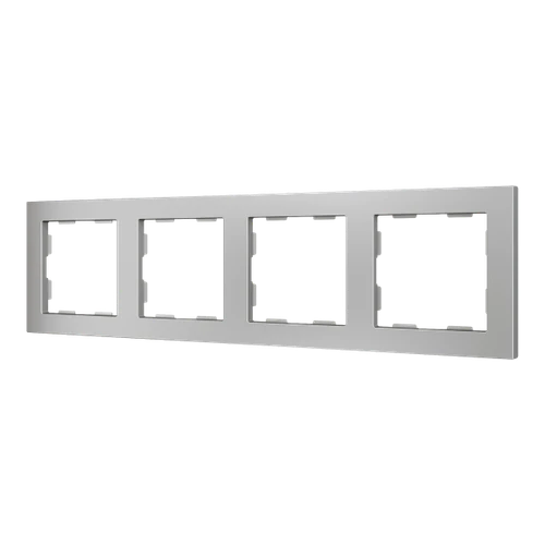 ZS55. 4-gang Frame - Silver