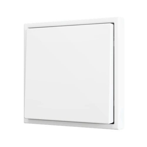 ZS70. Simple Soft push button for 1 binary input 70x70 mm - Matt white