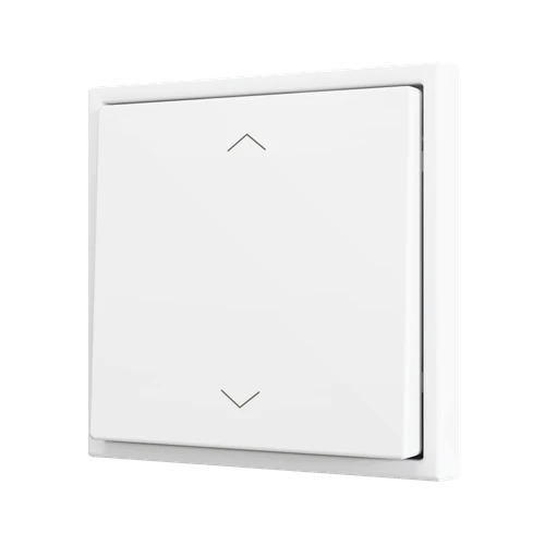 ZS70. Simple Soft push button for 2 binary inputs 70x70 mm - Silver