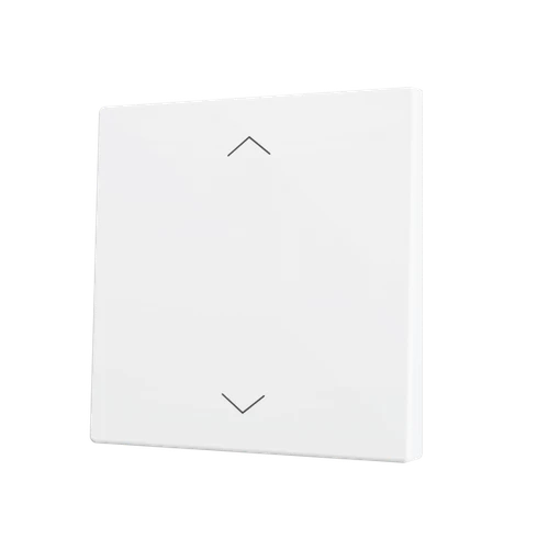 ZS70. Cover for Simple KNX Soft push button 70x70 mm. Tilt up&down - Shutter icon - Matt White